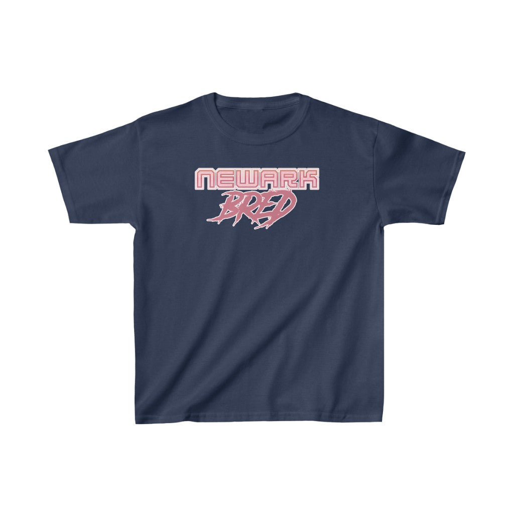 Newark Bred - Pink White Scheme Kids Heavy Cotton Tee