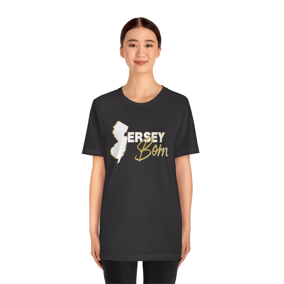 Jersey Born White Gold Scheme Tee - Unisex