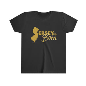 Open image in slideshow, Jersey City Born - Gold White Scheme Youth Tee
