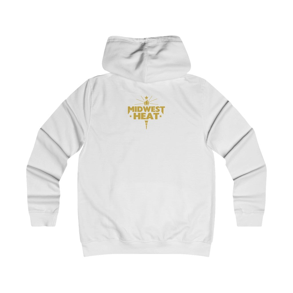 Midwest Heat -  Gold Scheme Girlie College Hoodie