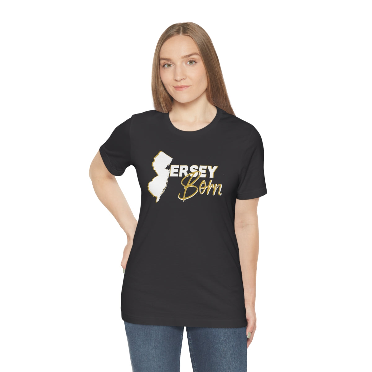 Jersey Born White Gold Scheme Tee - Unisex