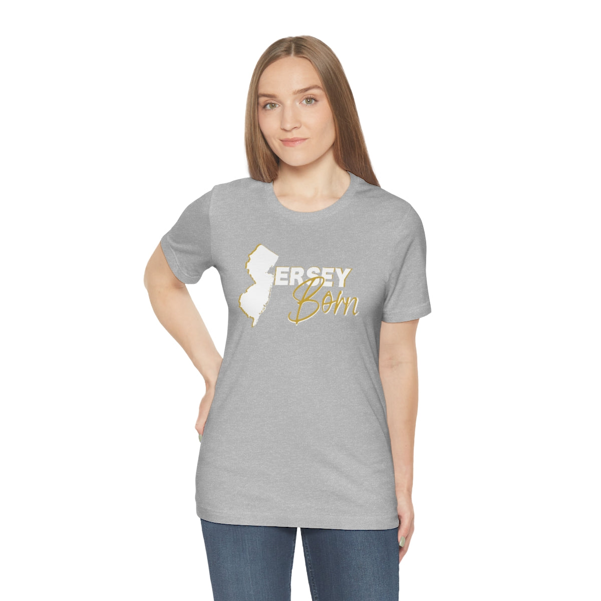 Jersey Born White Gold Scheme Tee - Unisex