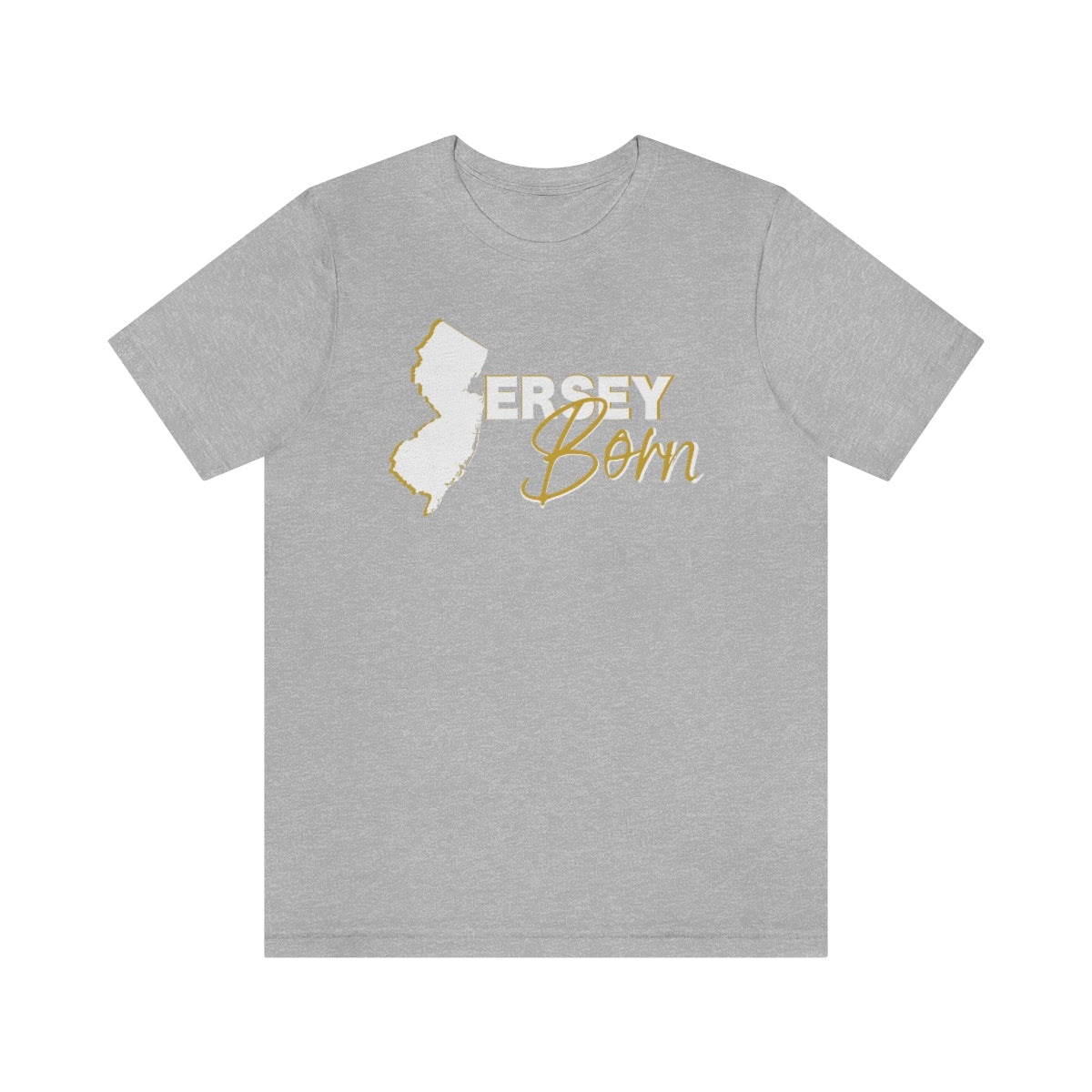 Jersey Born White Gold Scheme Tee - Unisex