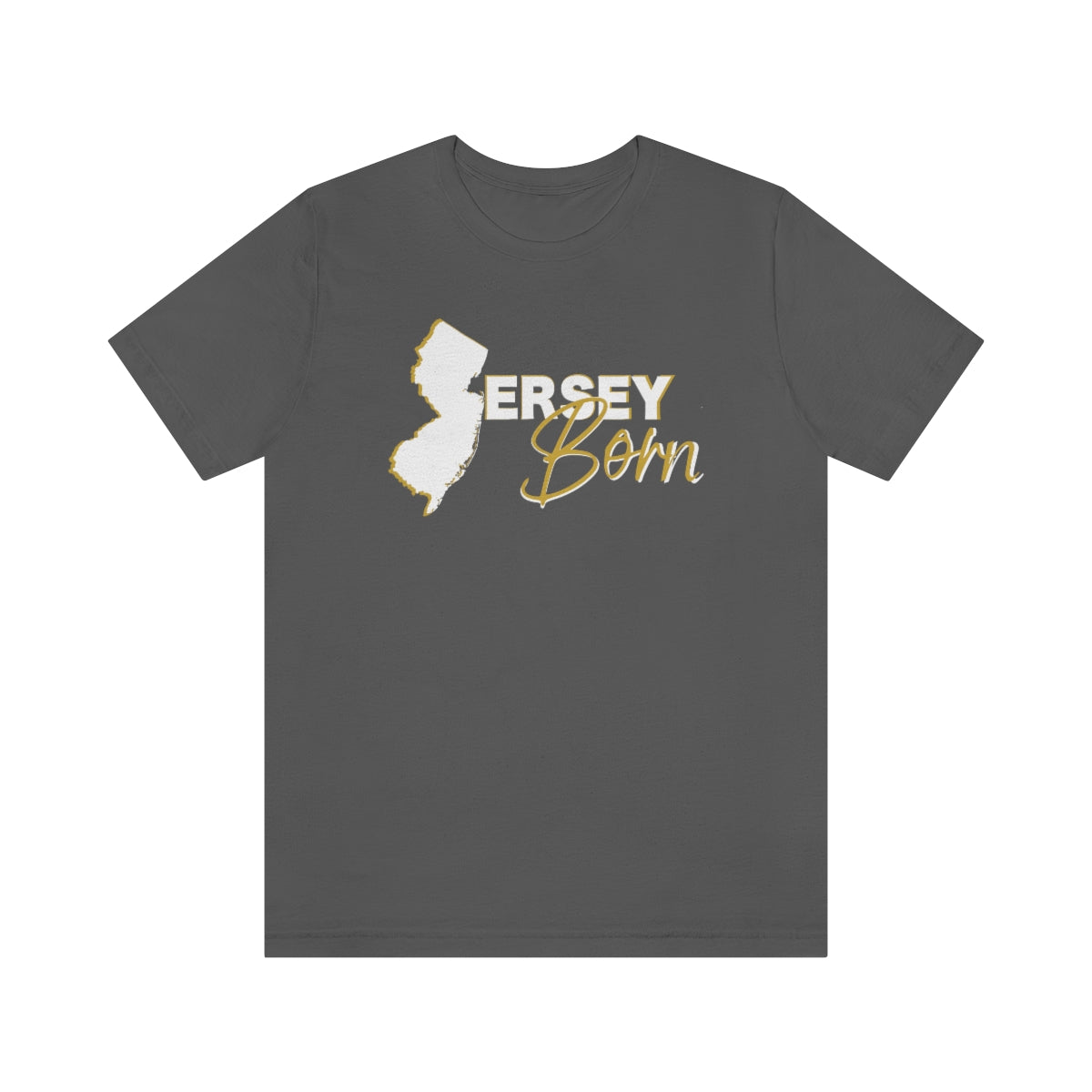 Jersey Born White Gold Scheme Tee - Unisex
