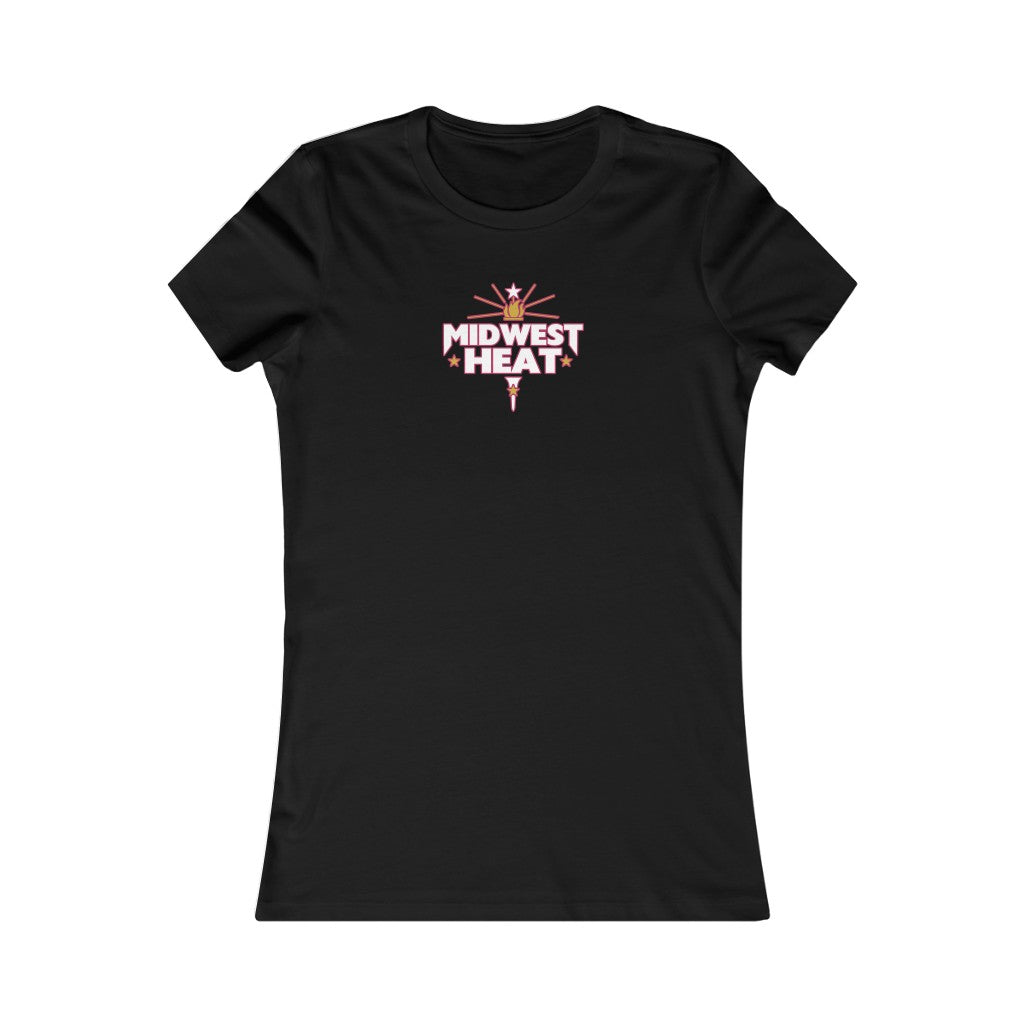 Midwest Heat - White/Red Women's Tee