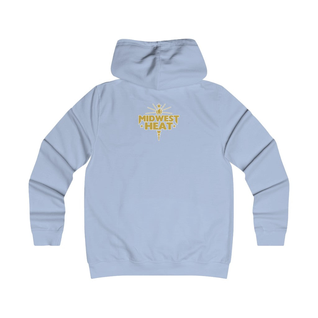 Midwest Heat -  Gold Scheme Girlie College Hoodie