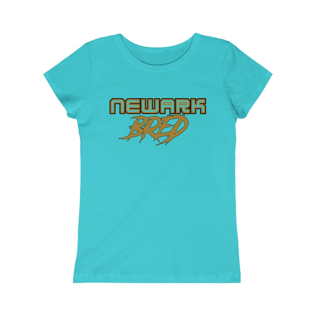 Newark Bred Black/Gold Girls Princess Tee