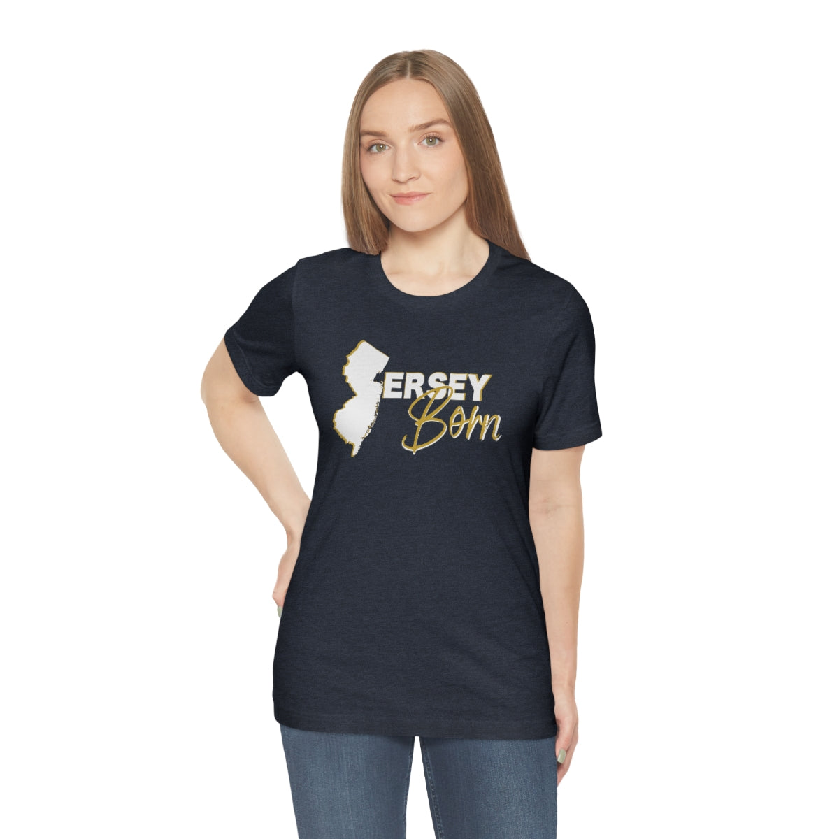 Jersey Born White Gold Scheme Tee - Unisex