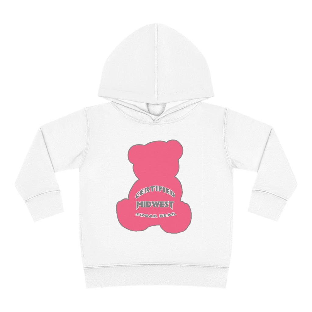 Certified Midwest Pink Sugar Bear Toddler Hoodie