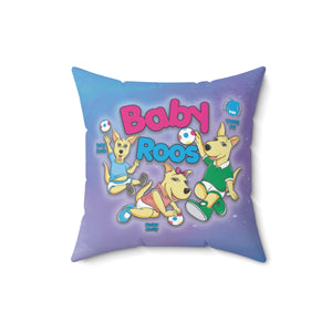 PGK Baby Roos - Faux Suede Square Pillow