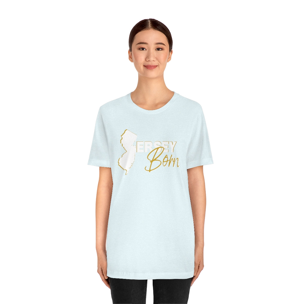 Jersey Born White Gold Scheme Tee - Unisex