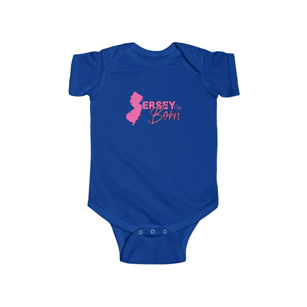 Jersey City Born - Pink Scheme Onesie