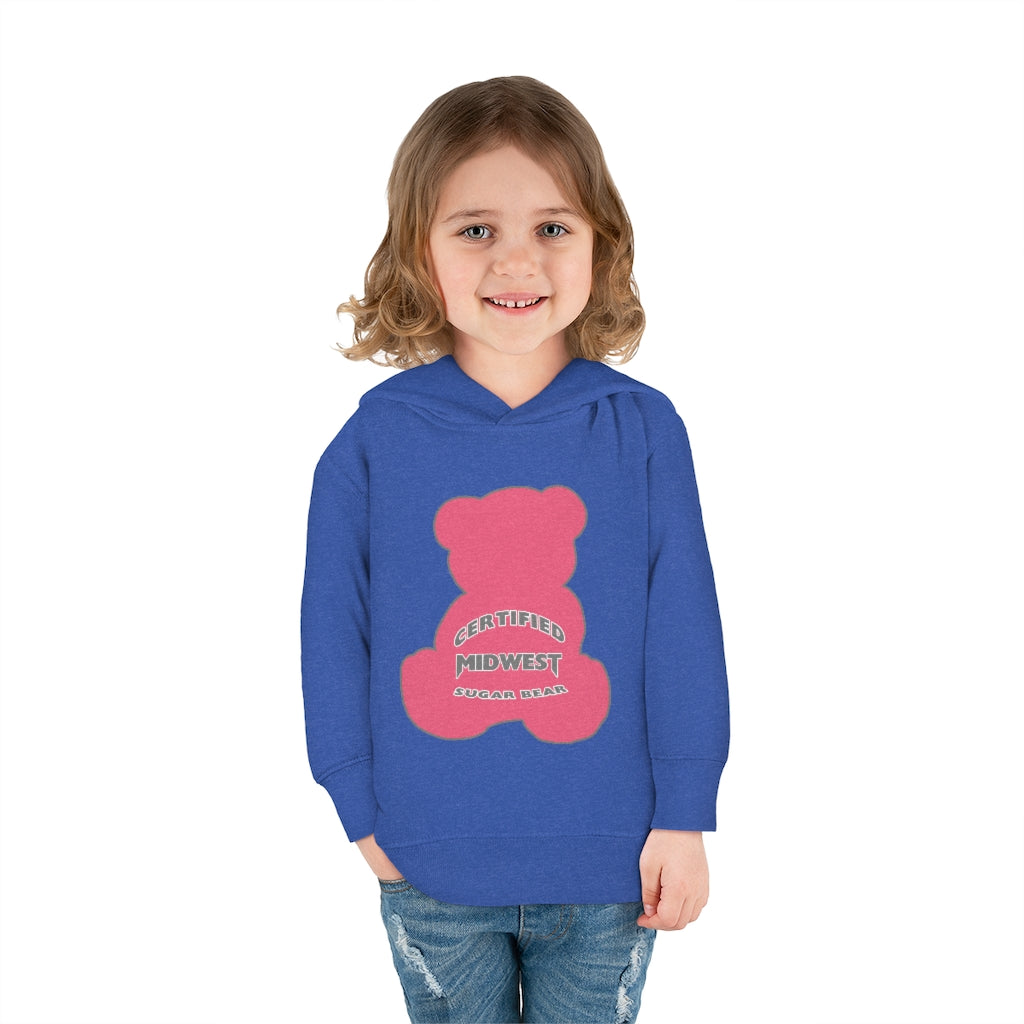 Certified Midwest Pink Sugar Bear Toddler Hoodie