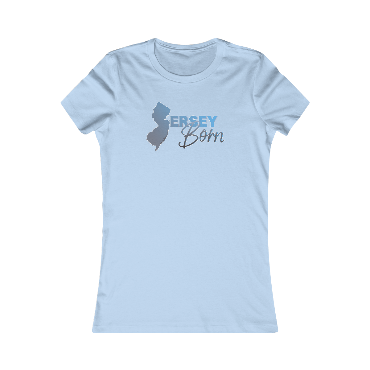 Jersey Born Icey Blue Scheme Lady Tee
