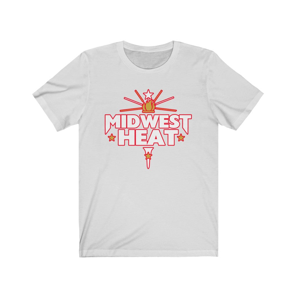 Midwest Heat  - White Red Scheme Unisex Tee