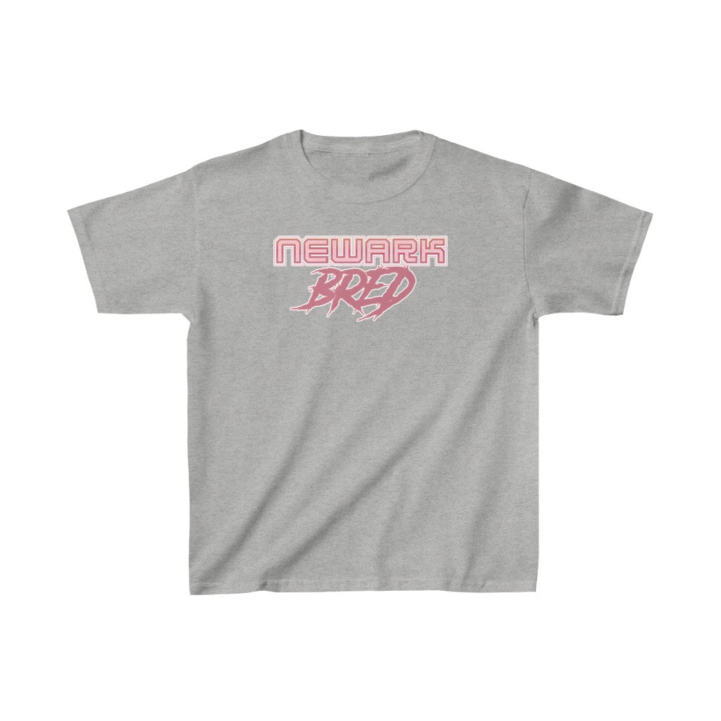 Newark Bred - Pink White Scheme Kids Heavy Cotton Tee