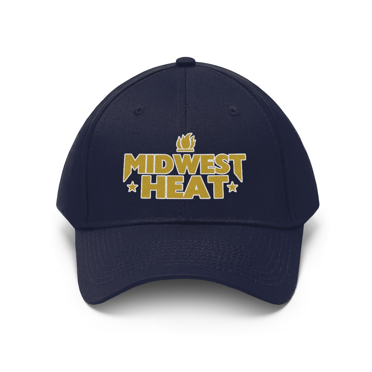 Midwest Heat - Gold Stitch Unisex Twill Hat