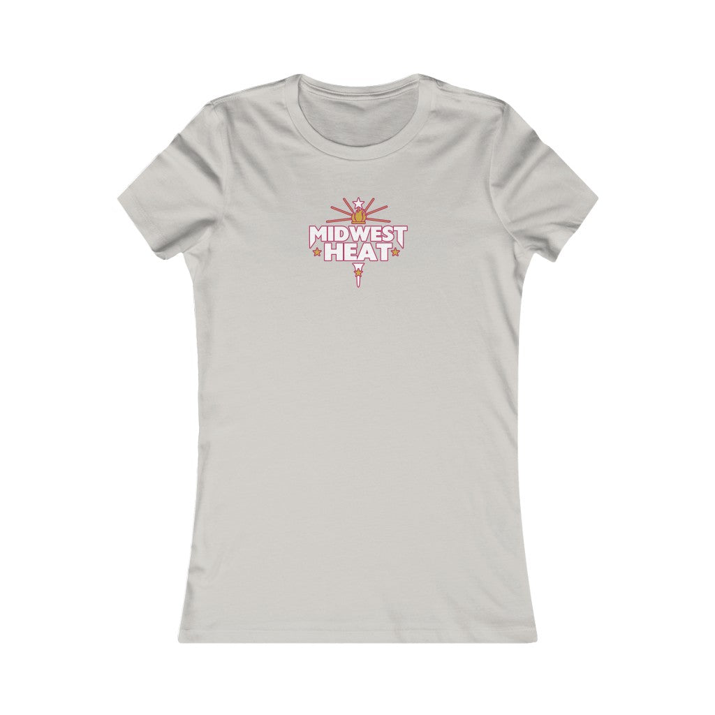 Midwest Heat - White/Red Women's Tee