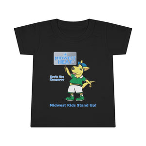 Open image in slideshow, Midwest Heat - Kevin the Kangaroo Toddler T-shirt
