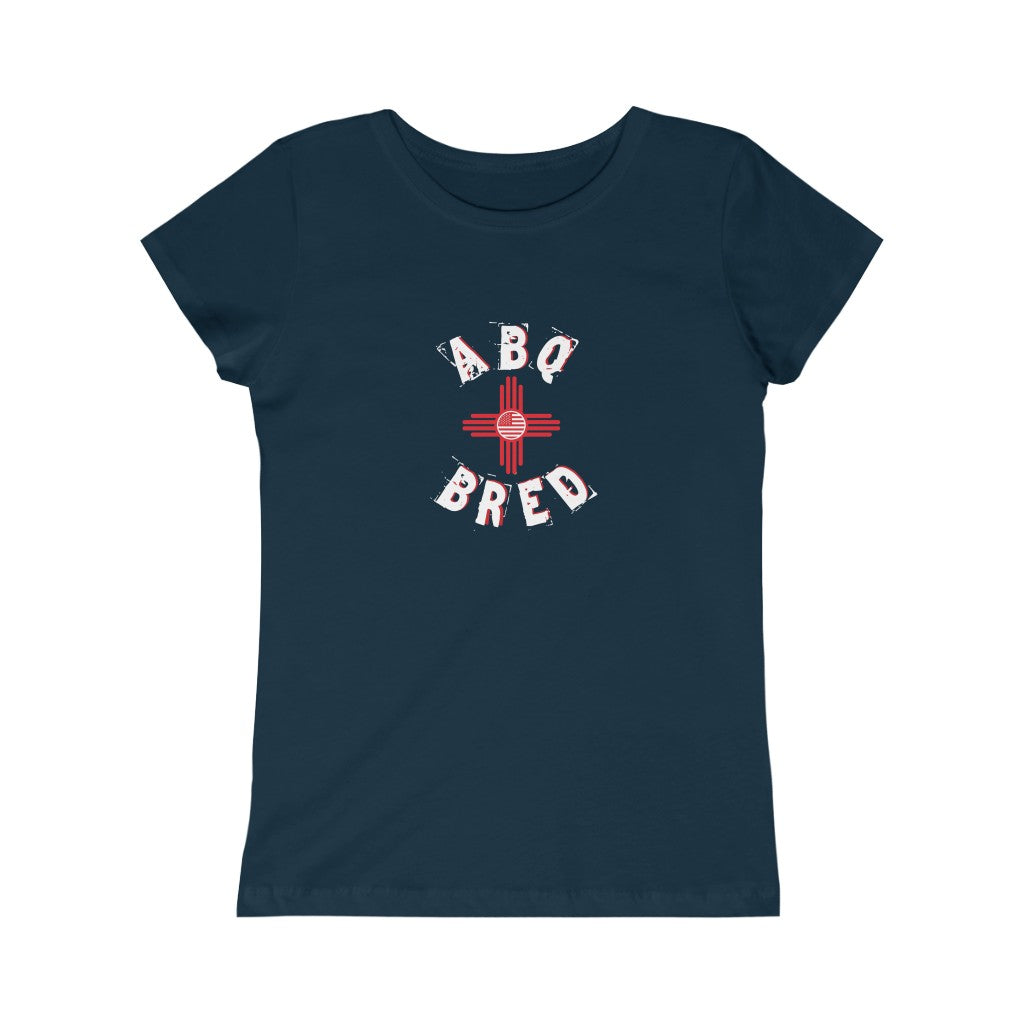 ABQ Bred - White/Red Girls Princess Tee