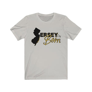 Open image in slideshow, Jersey City Born - Black Gold Scheme Unisex Tee
