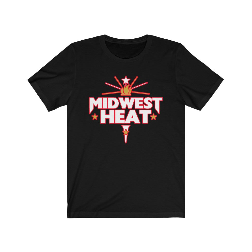 Midwest Heat  - White Red Scheme Unisex Tee