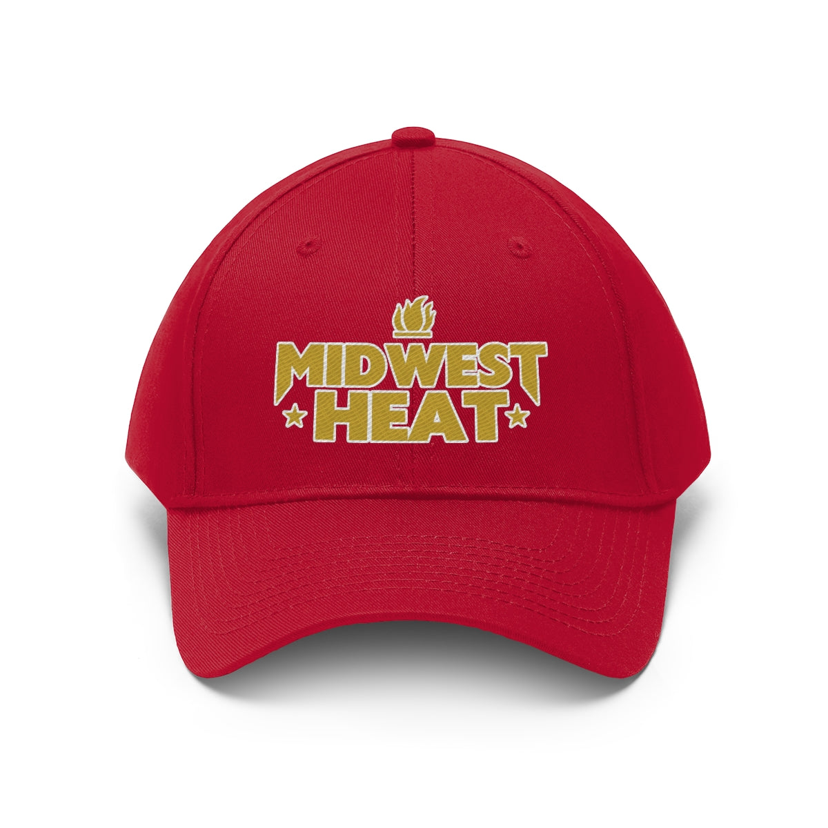 Midwest Heat - Gold Stitch Unisex Twill Hat