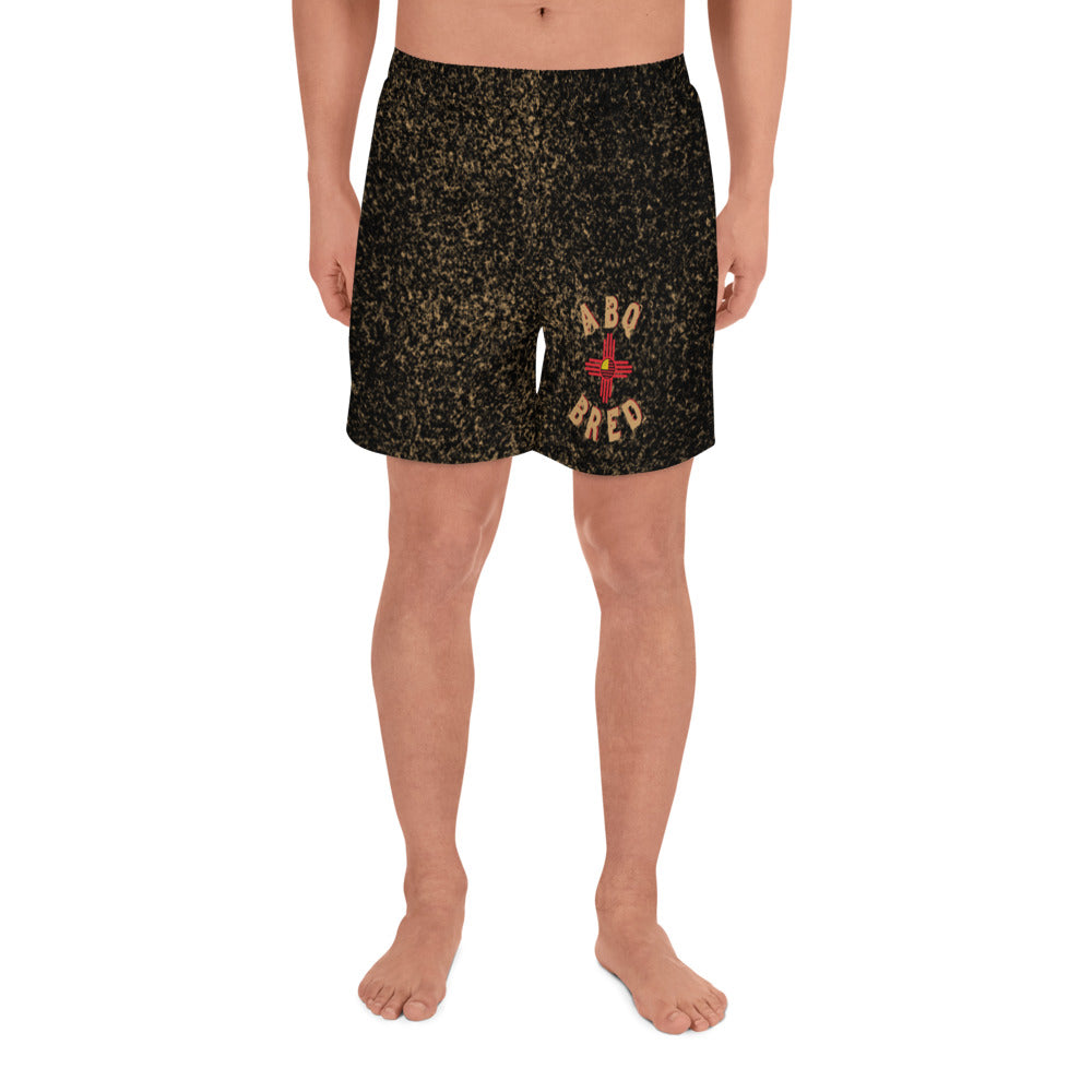 ABQ Bred - Black Tan Men's Athletic Long Shorts