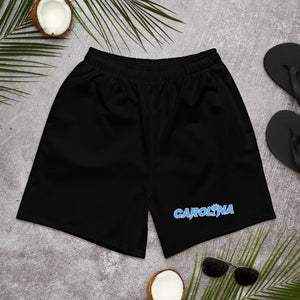 Open image in slideshow, Carolina Black Blue Scheme Men&#39;s Athletic Long Shorts
