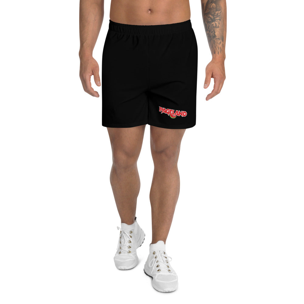 Pageland Black Men's Athletic Long Shorts