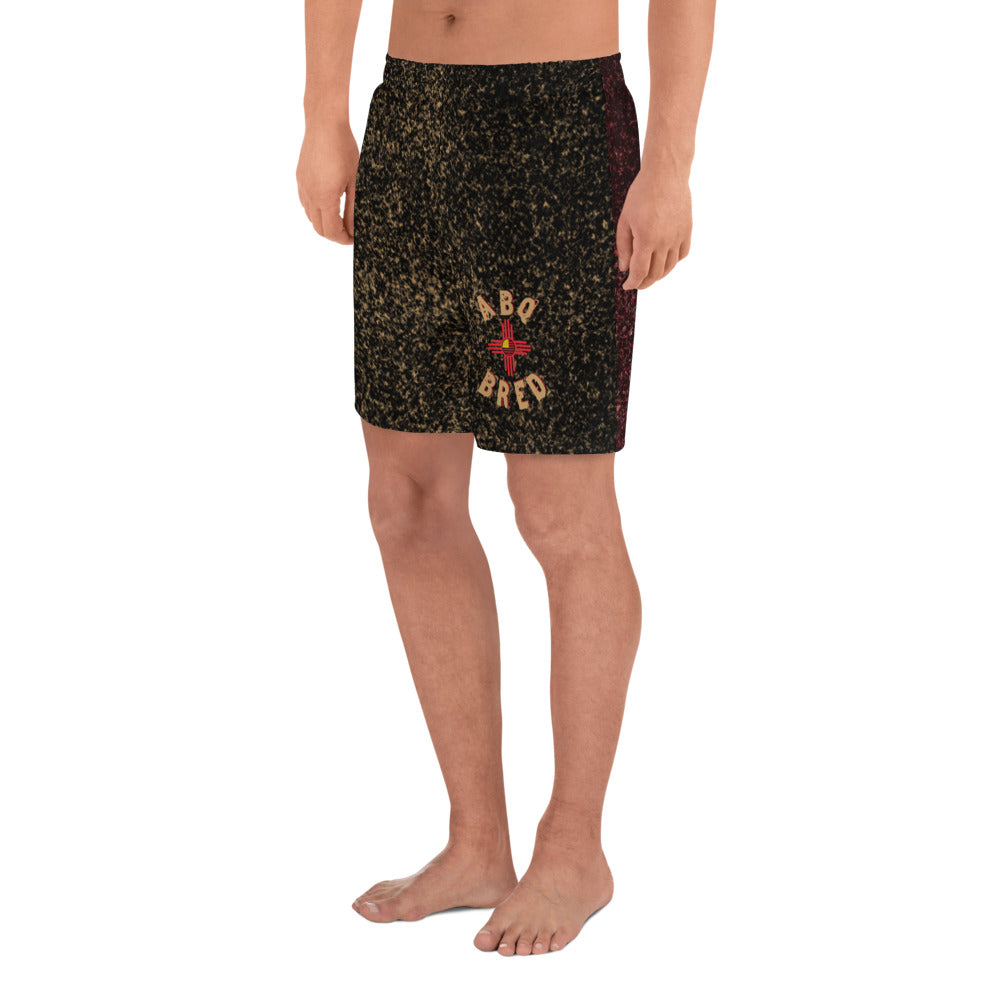 ABQ Bred - Black Tan Men's Athletic Long Shorts