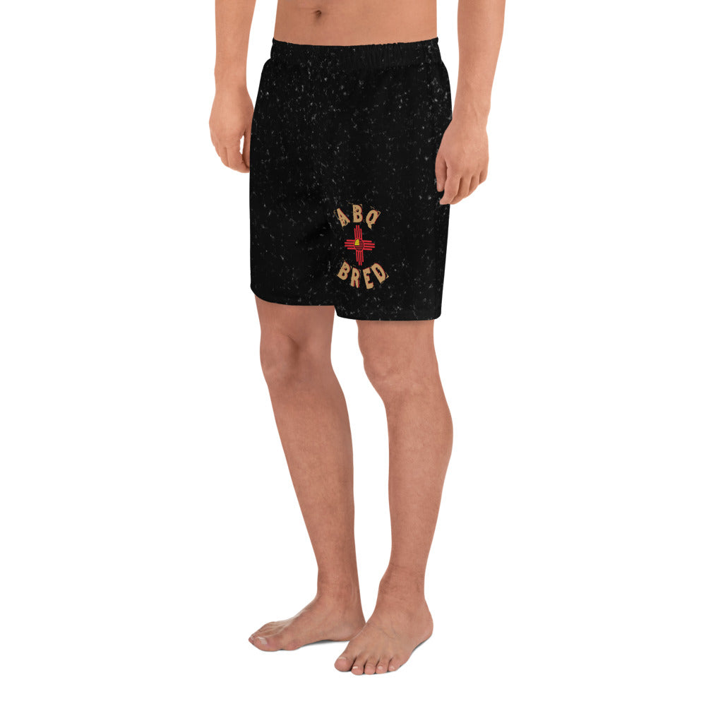ABQ Bred - Black Tan Men's Athletic Long Shorts