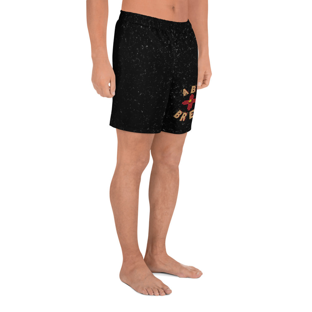 ABQ Bred - Black Tan Men's Athletic Long Shorts