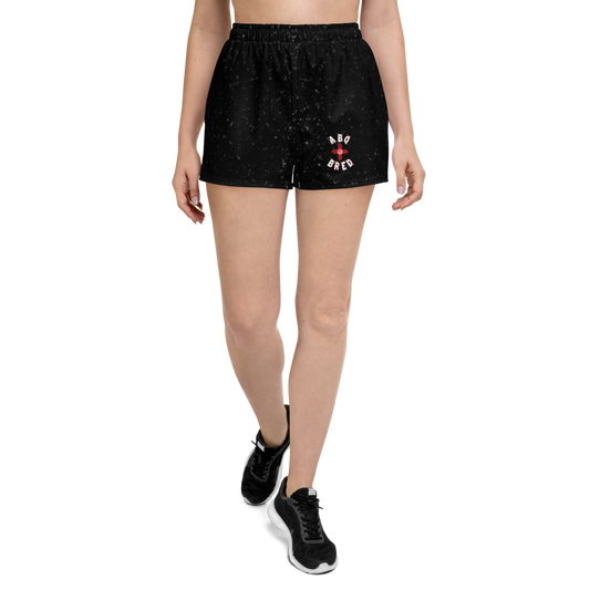 ABQ Bred - Black White Lady Athletic Short Shorts