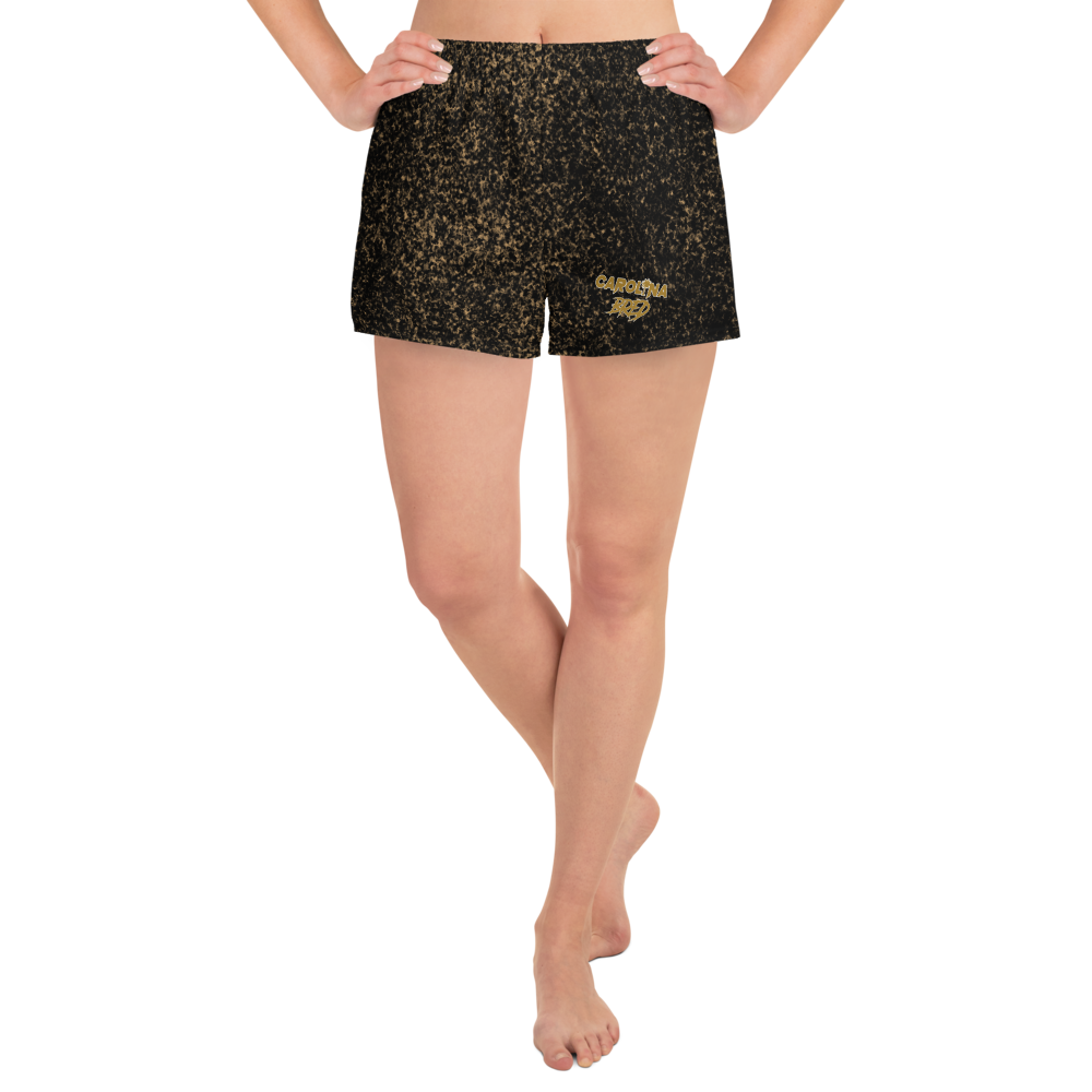 Carolina Bred - Gold Dust Lady Athletic Short Shorts