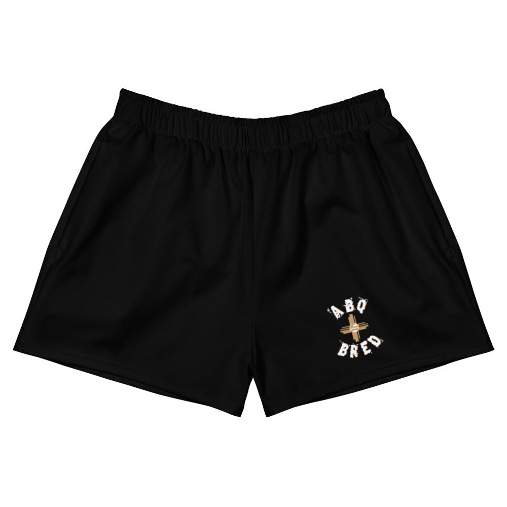 ABQ Bred - Women's Black Tan Scheme Athletic Short Shorts