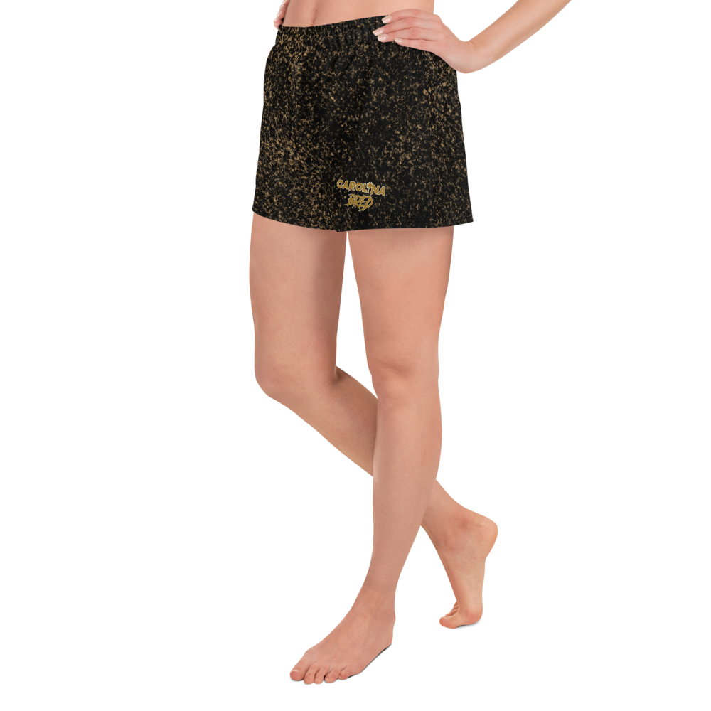 Carolina Bred - Gold Dust Lady Athletic Short Shorts