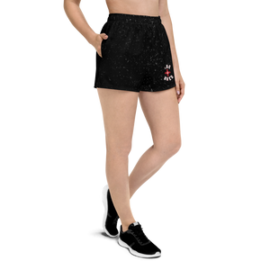 ABQ Bred - Black White Lady Athletic Short Shorts