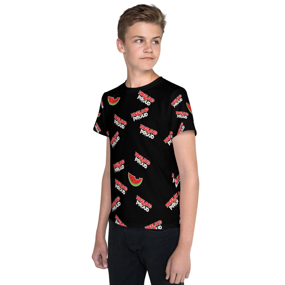Pageland Proud - Allover Black Scheme Youth Unisex T-shirt