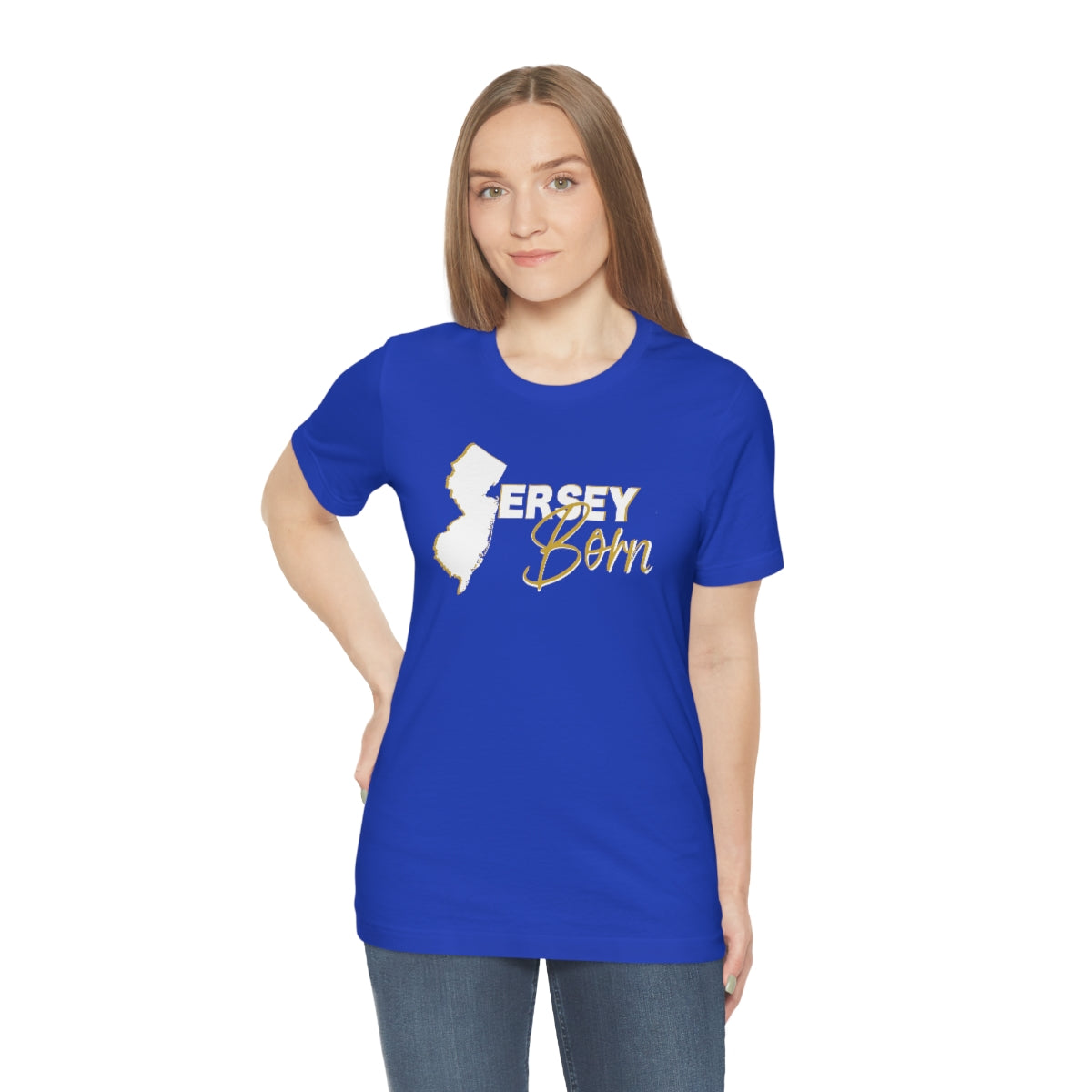 Jersey Born White Gold Scheme Tee - Unisex