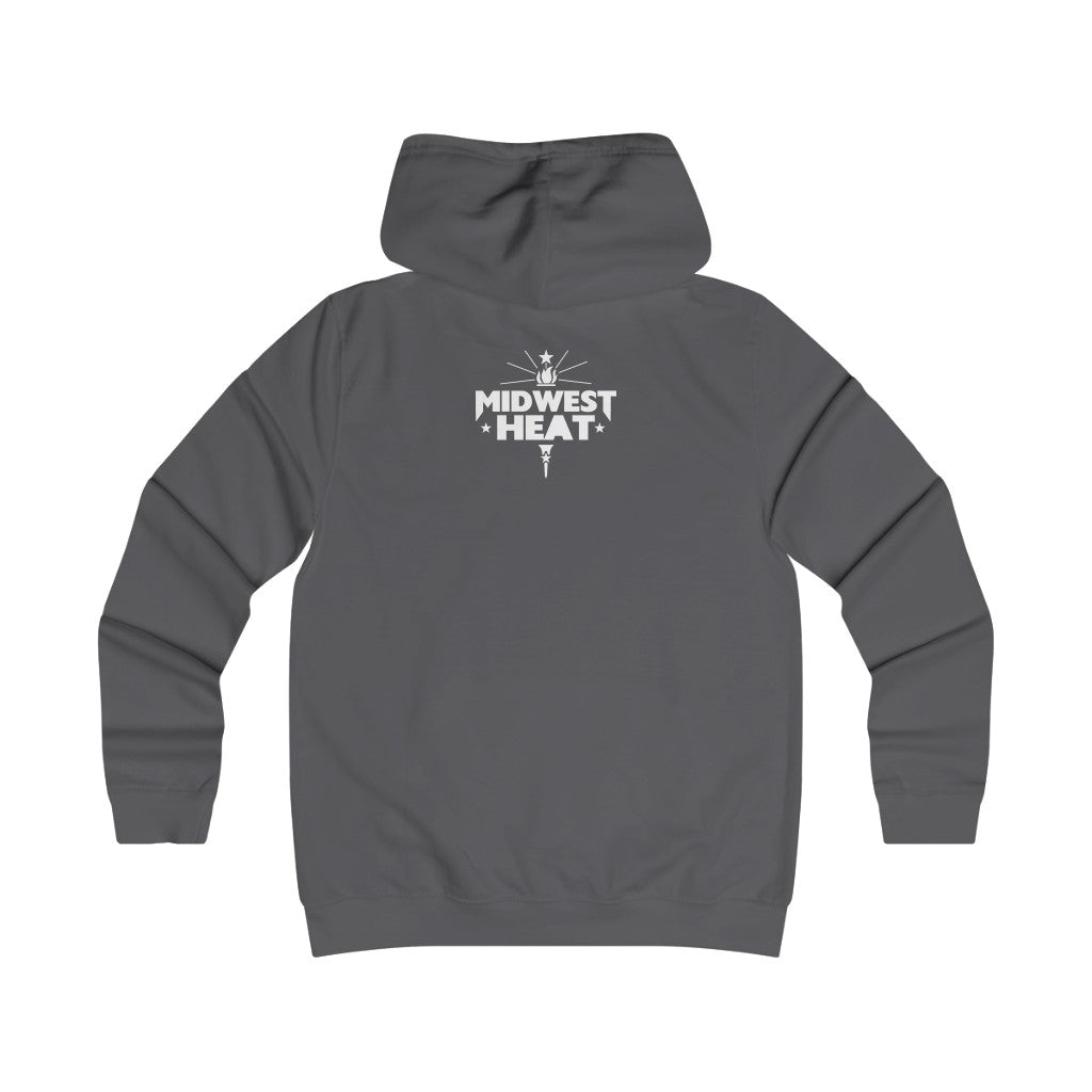 Midwest Heat - White Scheme Girlie College Hoodie
