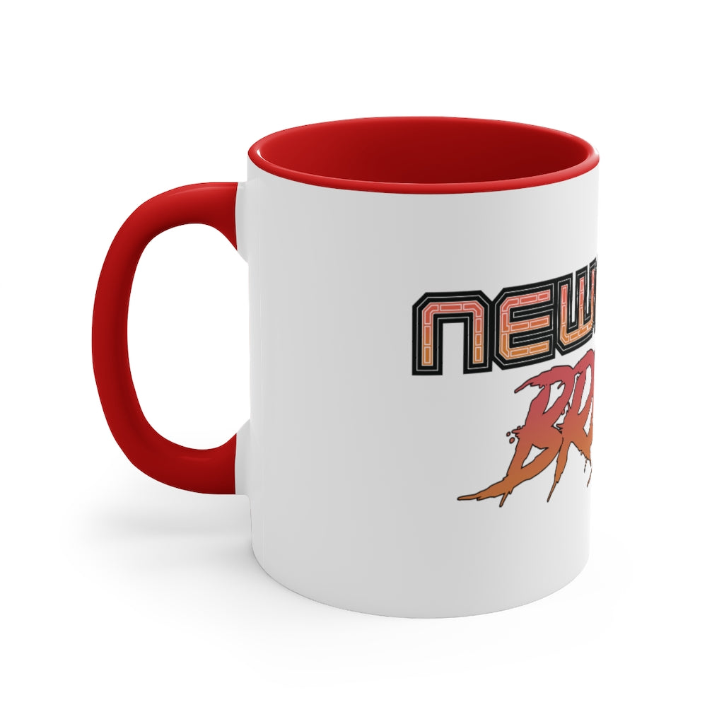 Newark Bred Fire Brick Accent Coffee Mug, 11oz