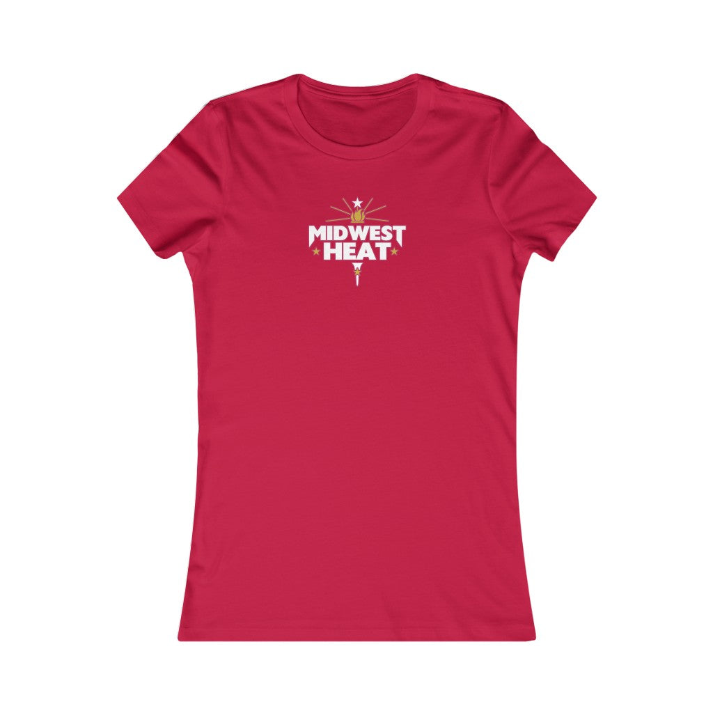 Midwest Heat - White/Red Women's Tee