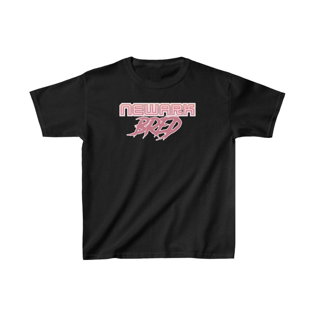 Newark Bred - Pink White Scheme Kids Heavy Cotton Tee
