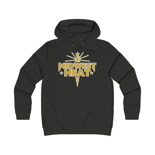 Midwest Heat -  Gold Scheme Girlie College Hoodie