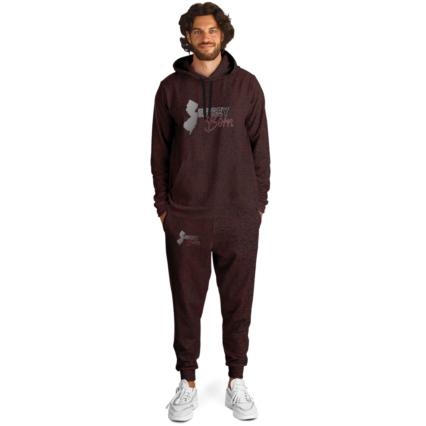 Jersey Born - Burgundy Dust Premium Sweat Suit*