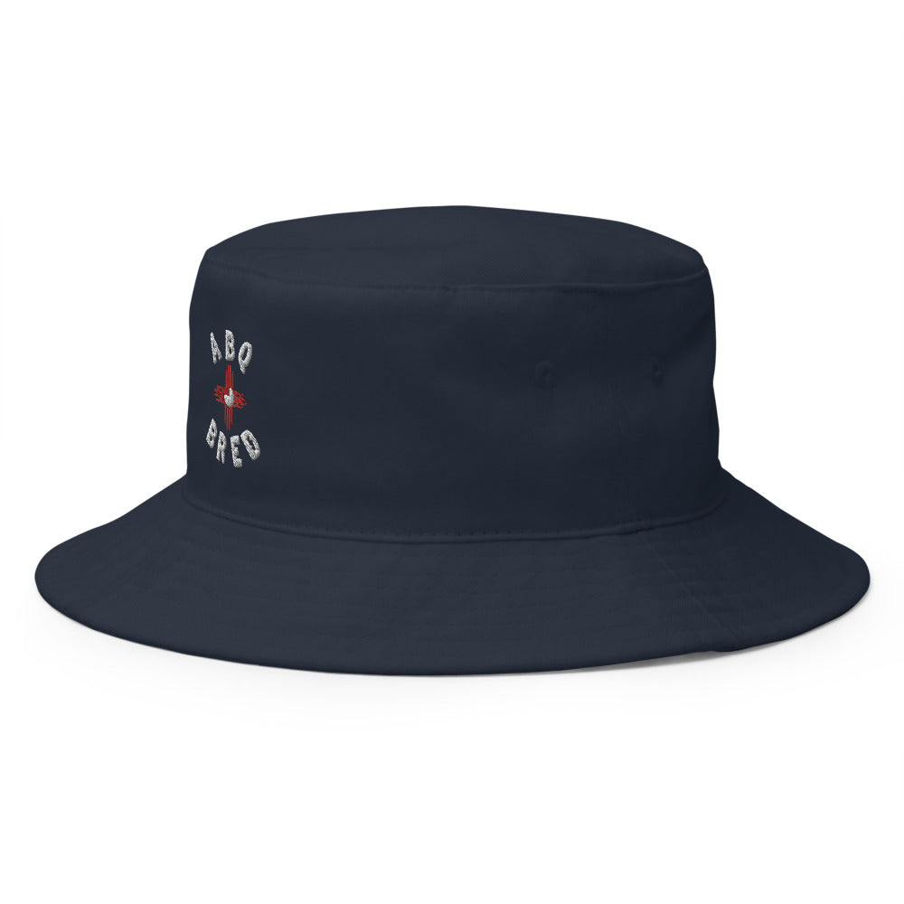 ABQ White - Red Bucket Hat