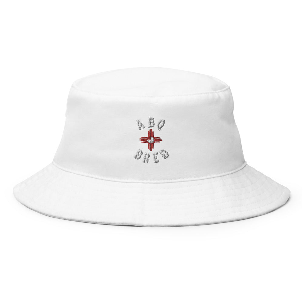ABQ White - Red Bucket Hat