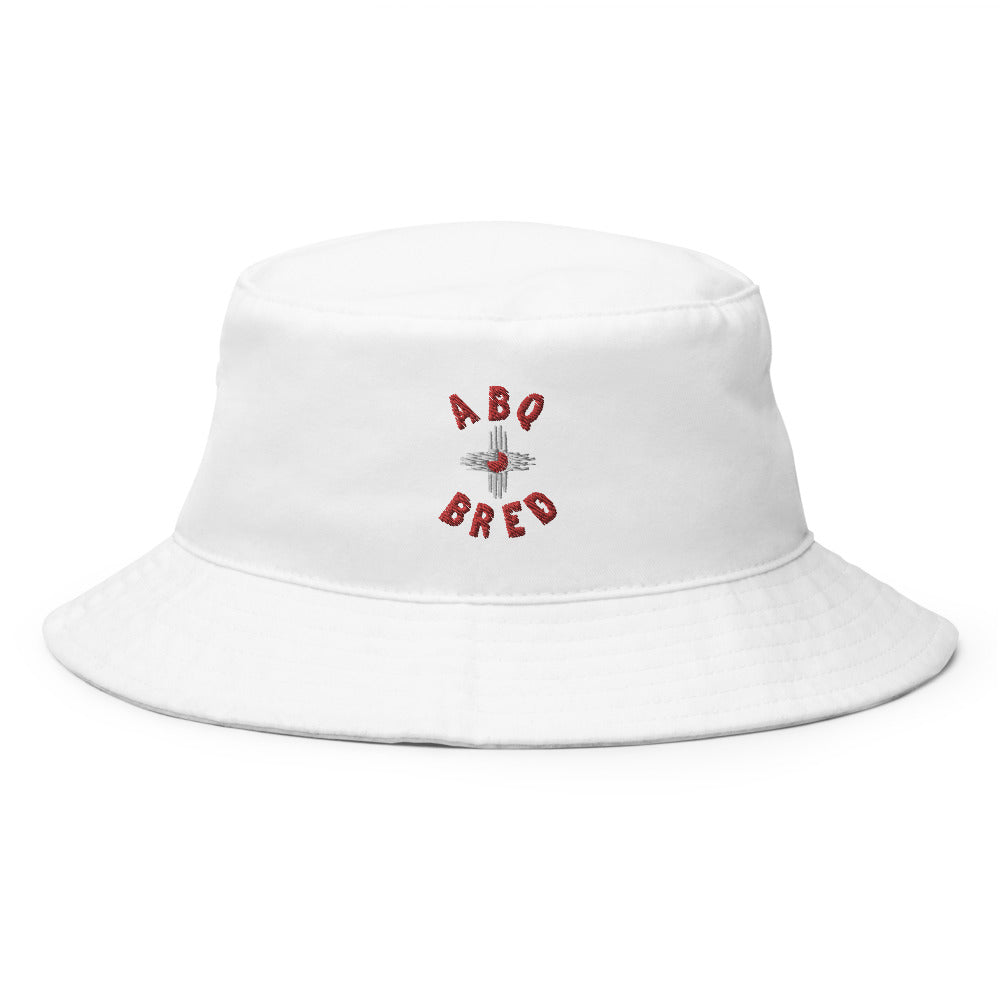 ABQ Bred - White Red Bucket Hat