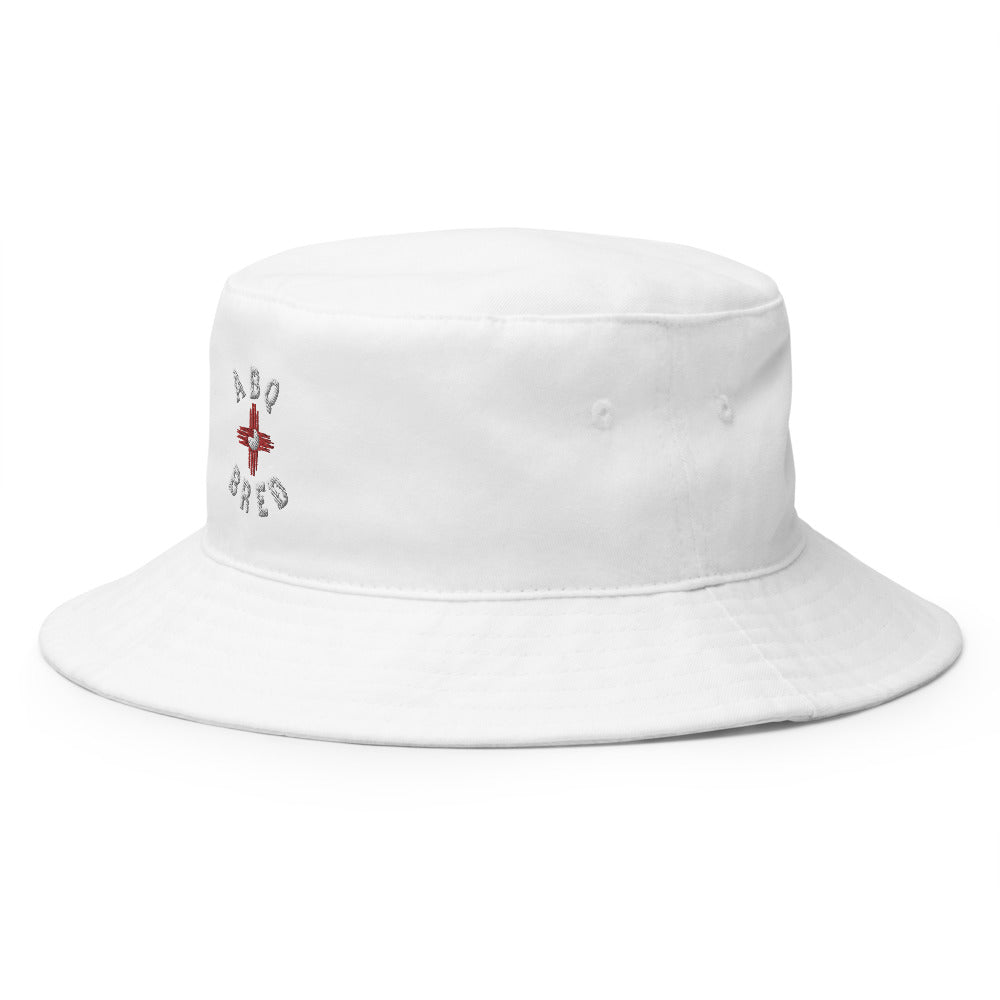 ABQ White - Red Bucket Hat